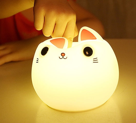 LED Cute Cat Silicone Lamp